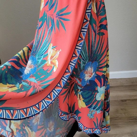 EUC JEALOUS TOMATO OFF THE SHOULDER MAXI DRESS - Picture 4 of 6